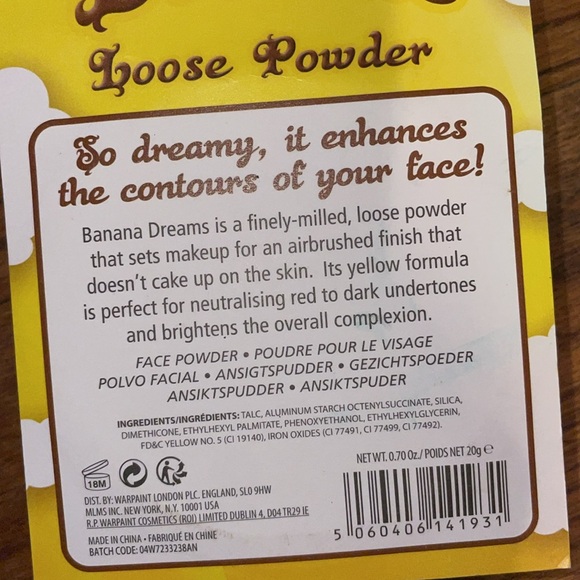 •W7•NIB "BANANA DREAMS" LOOSE POWDER - Picture 8 of 8